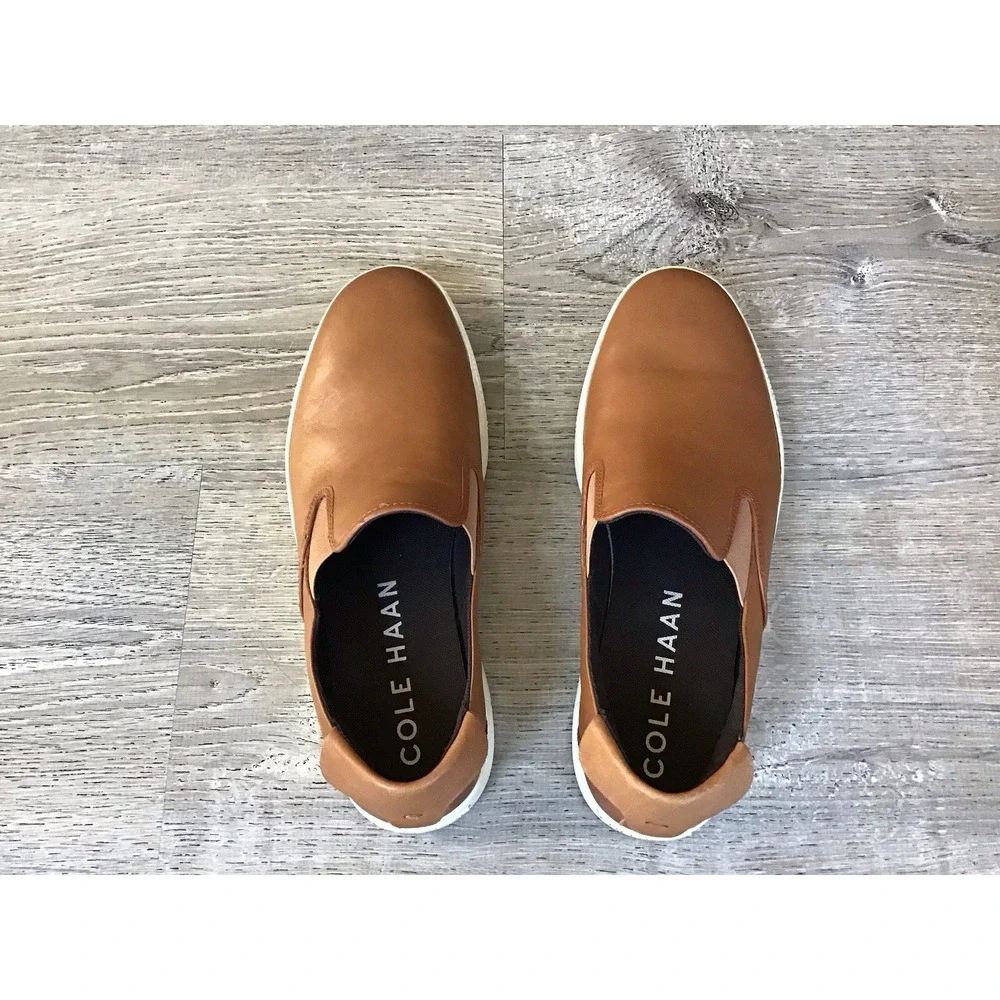 Cole Haan C33796 Mens Size 9.5 M Nantucket 2.0 Slip on Casual Shoes British Tan